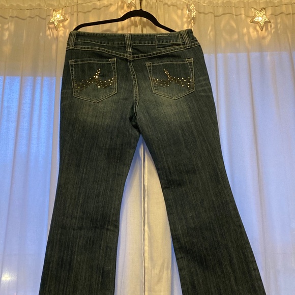 INC denim reg fit bootleg short PS - Picture 2 of 10